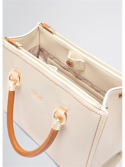 Cream and brown handbag Liu Jo | AA5008E0058.C3633